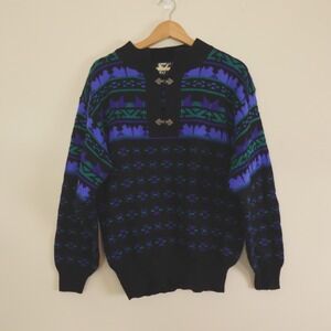 Tyrola Skiwear‎ Fair Isle Sweater Geometric Vintage
